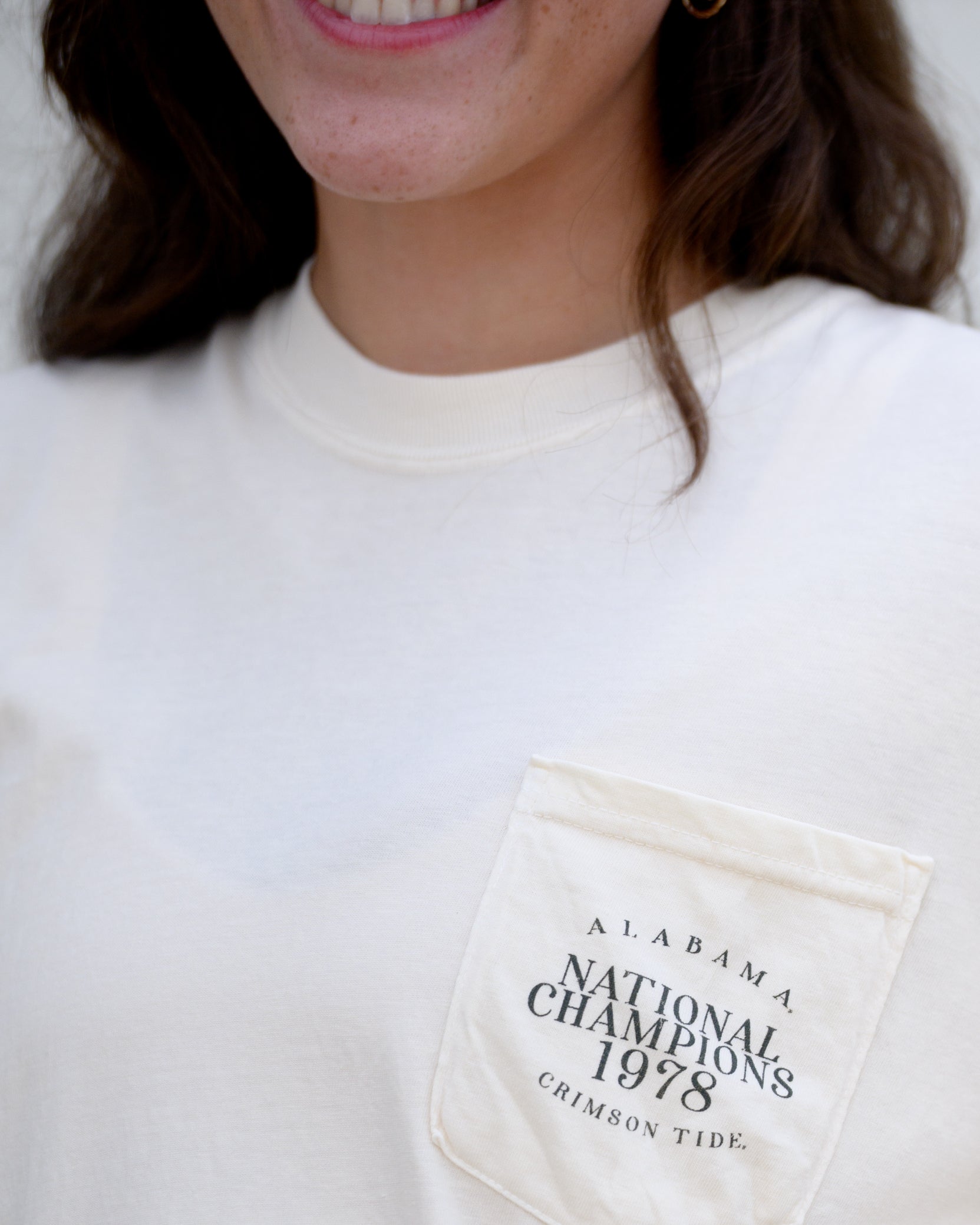 1978 National Champions Front Pocket with Black Text "National Champions 1978"