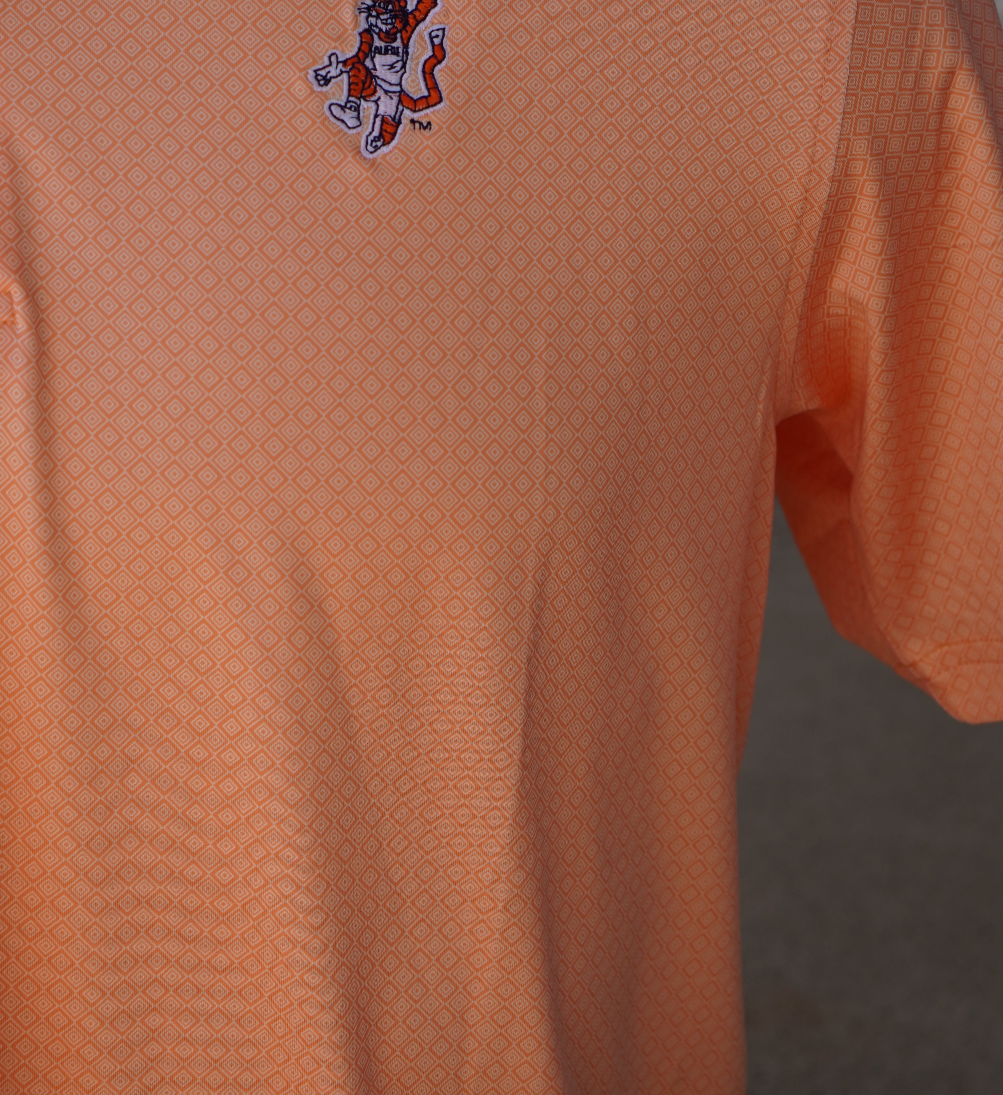 Original Aubie Basketball Diamond Auburn Polos Close Up