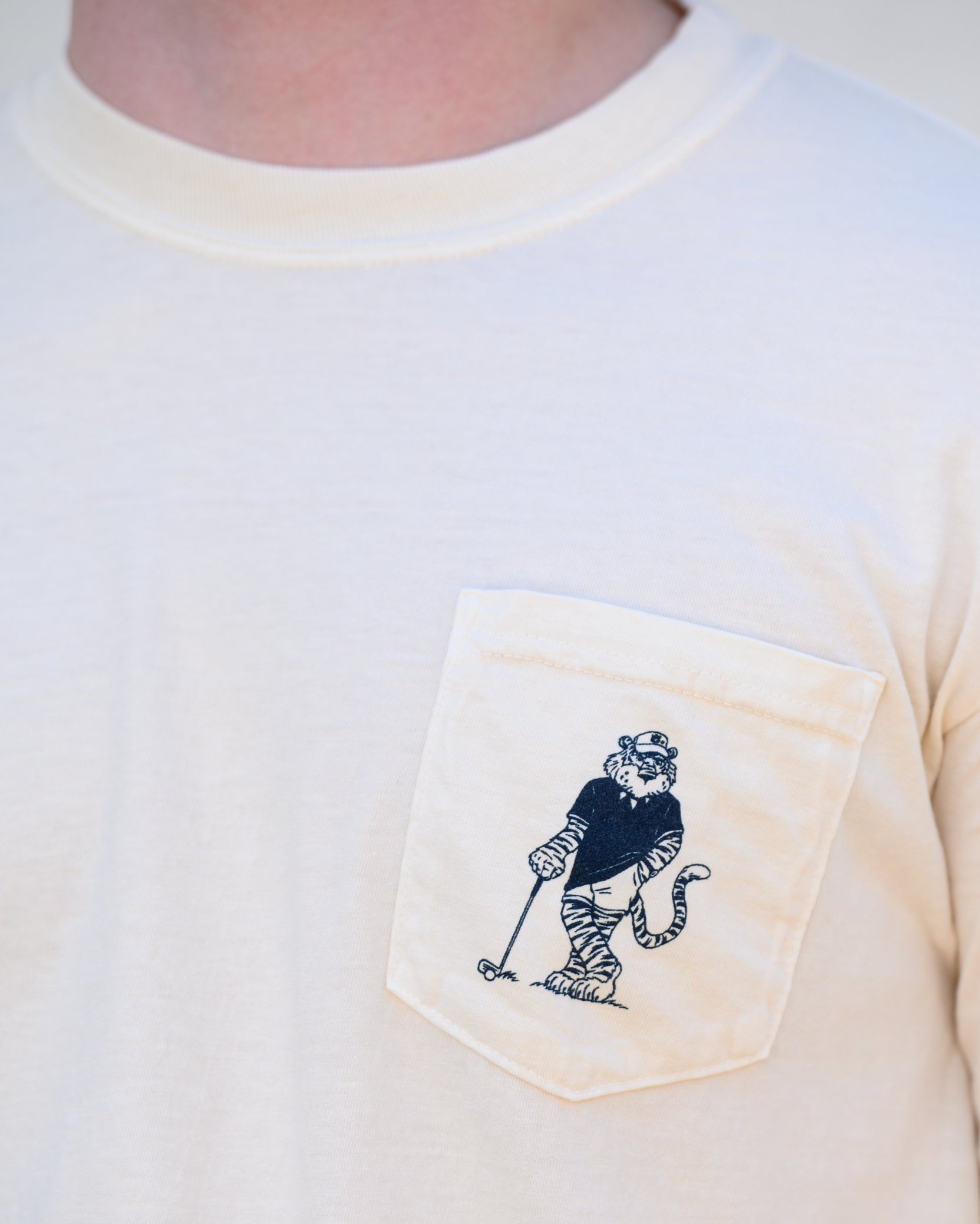 Aubie Golfer Front Pocket