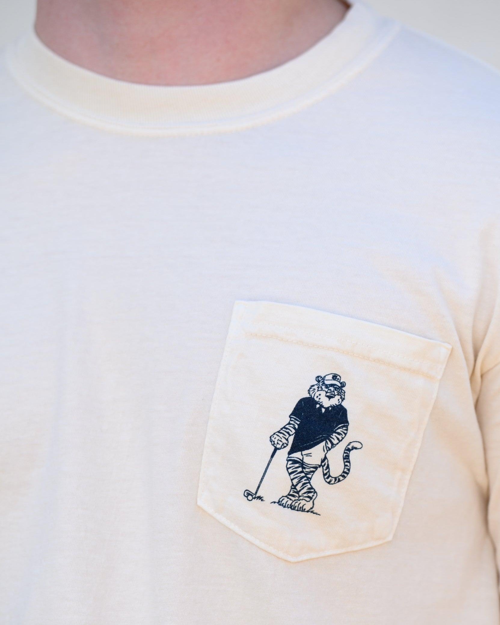 Aubie Golfer Front Pocket