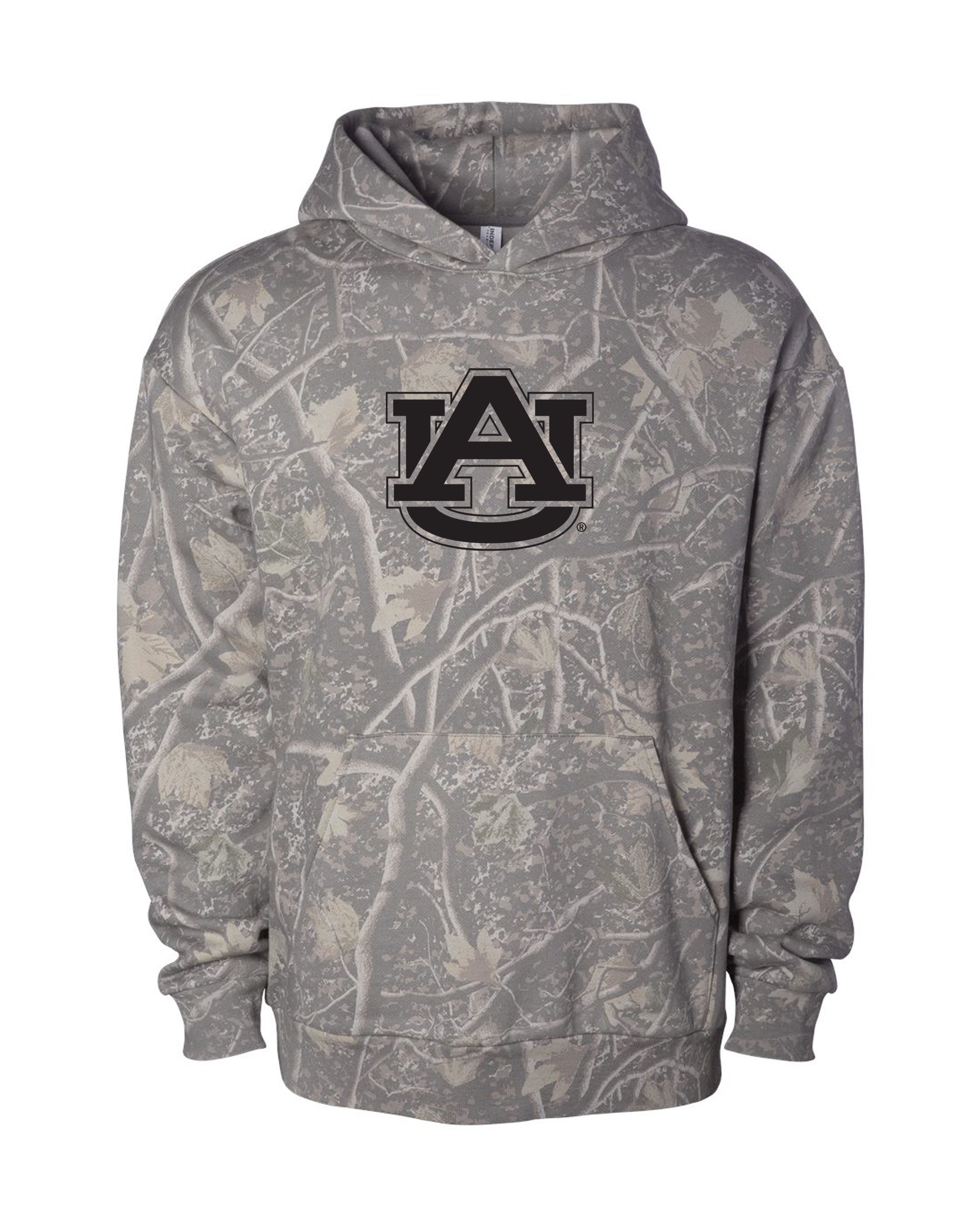 Auburn University Camouflage Hoodie with a Black Classic AU Logo print