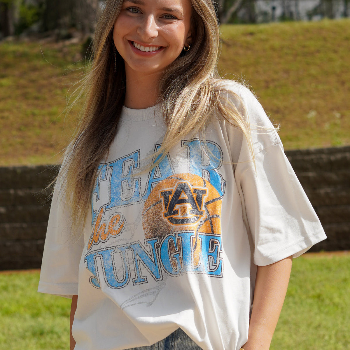 T-shirt Oversize Victoria's Secret PINK – Tigres Auburn War Eagle – Coupe Découpe Pour Matchs