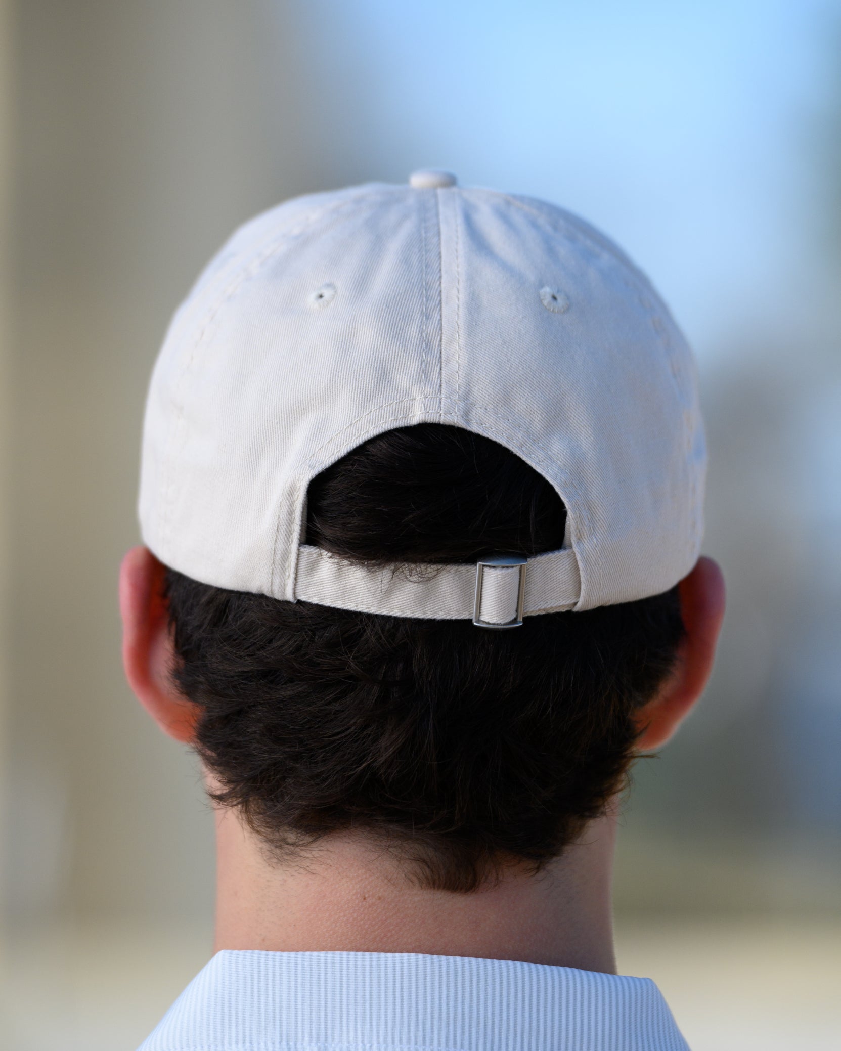 University of Alabama White Dad Hat with Red text "BAMA"