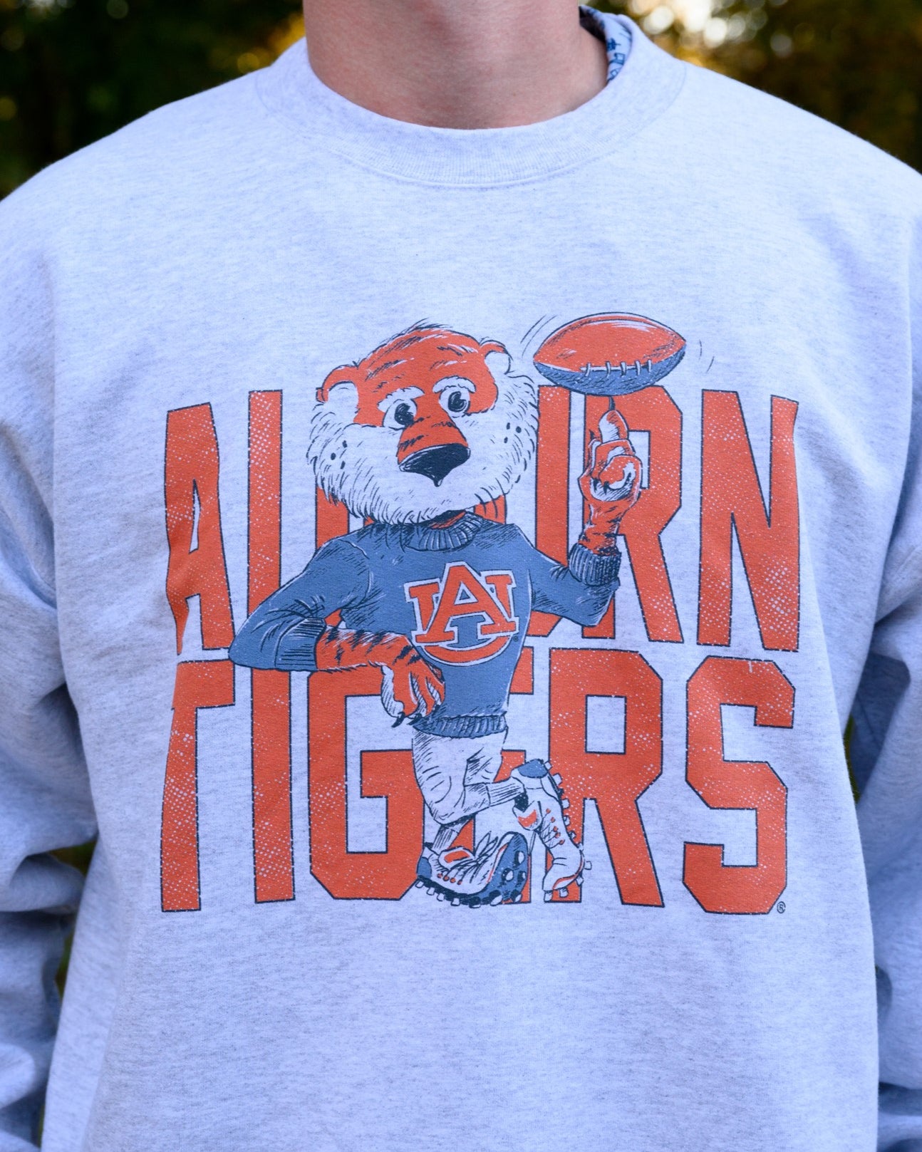 Chill Aubie Auburn Sweatshirt Close Up