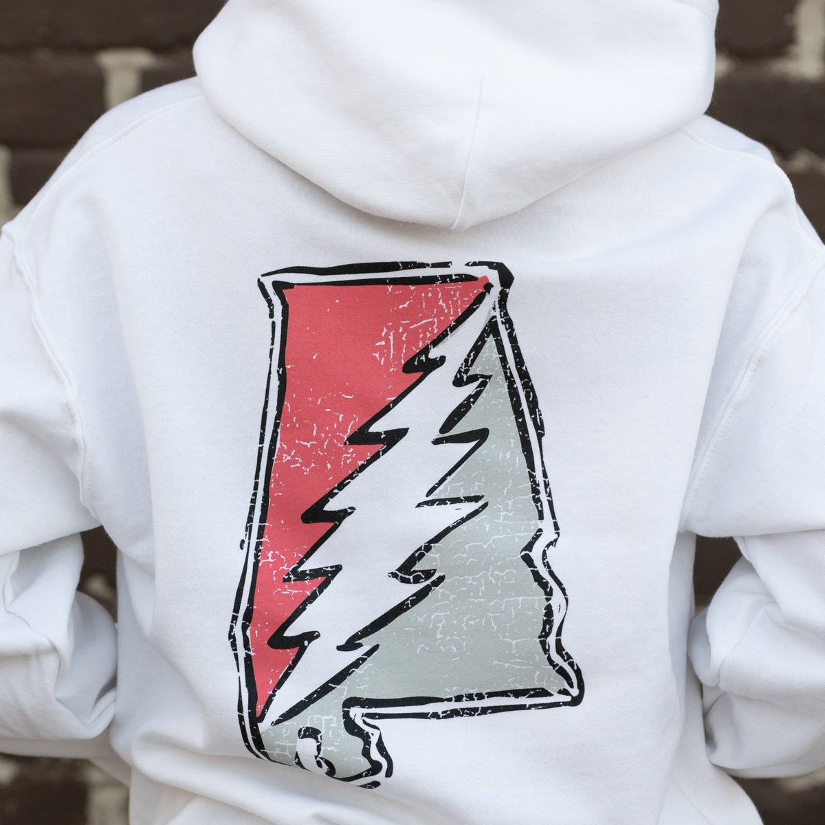 Crimson and Grey Grateful State Hoodie - JNJ Apparel Store