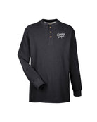 University of Alabama Black Henley with White Dixieland Delight embroidery