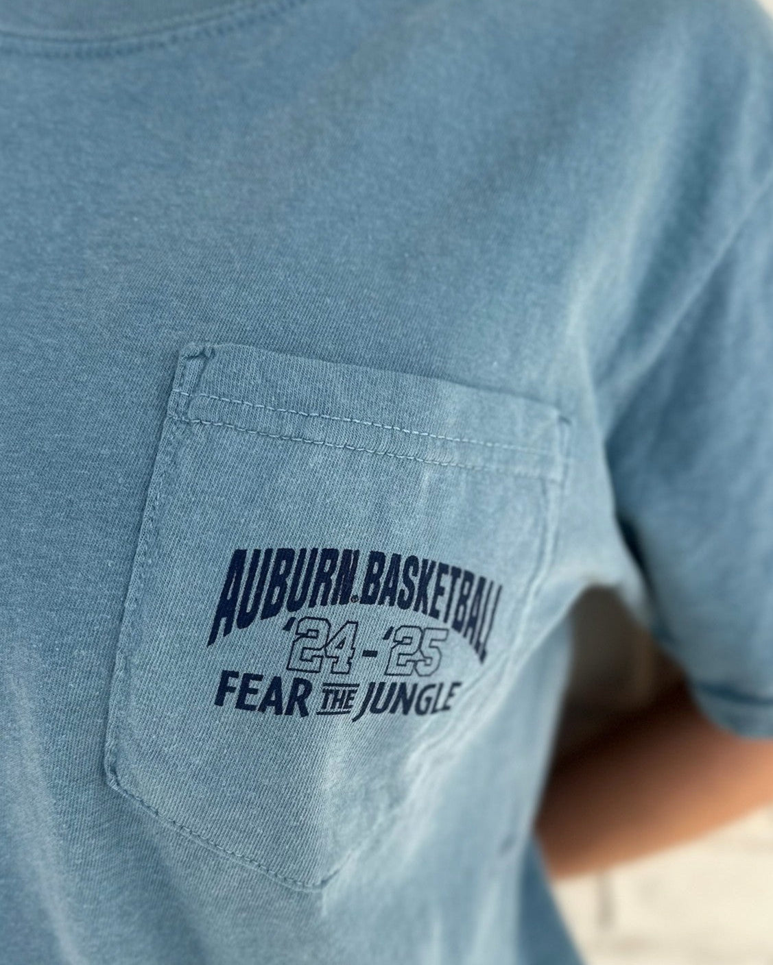 Fear The Jungle T-Shirt (Ice Blue) Pocket