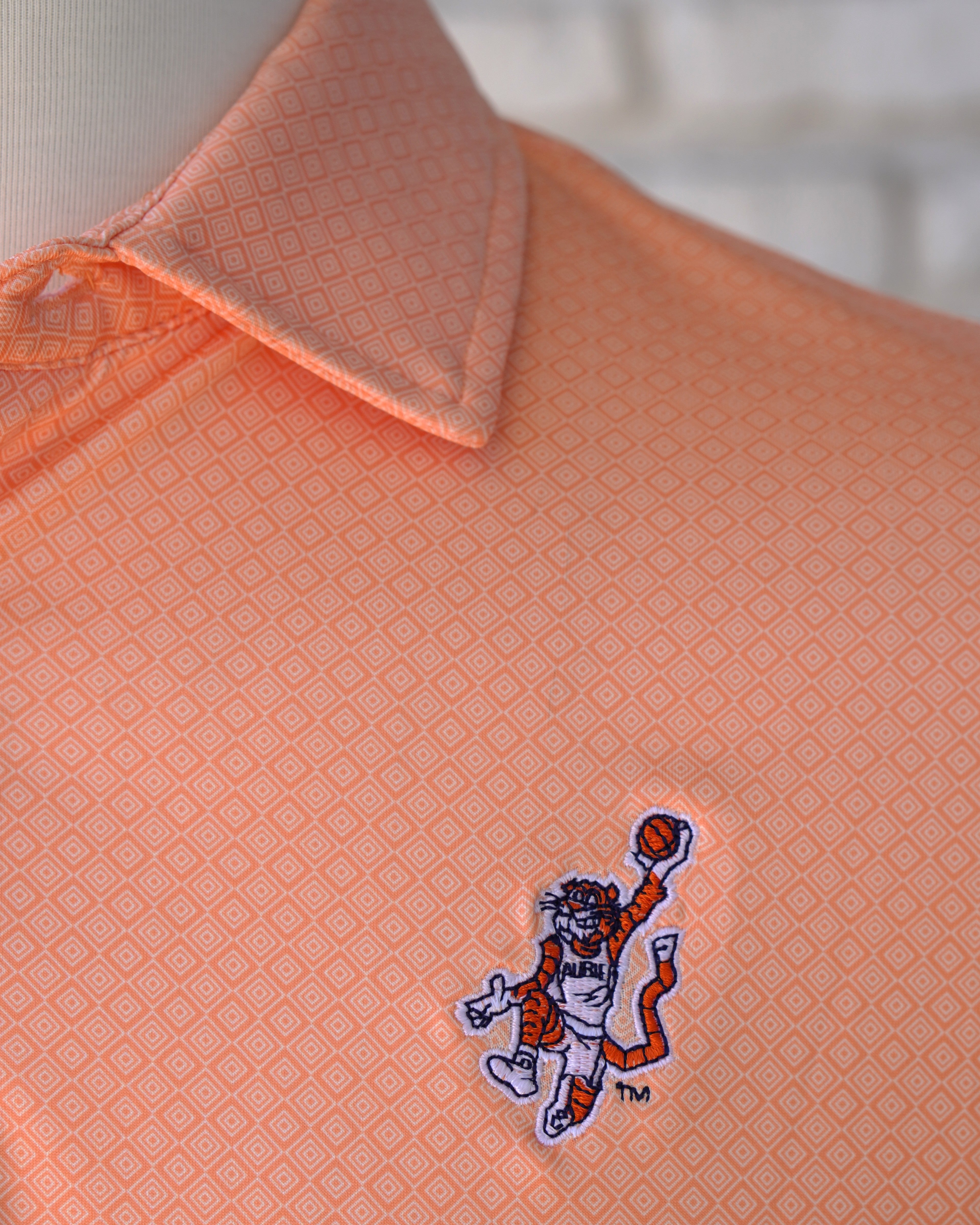 Original Aubie Basketball Diamond Auburn Polos Logo