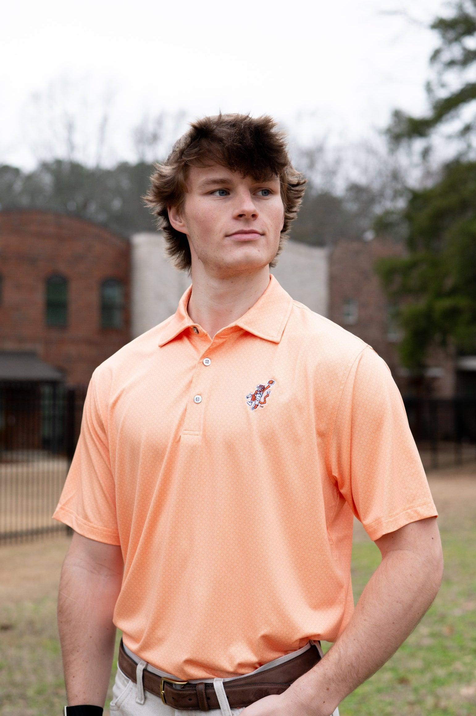 Original Aubie Basketball Diamond Polo