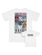 University of Alabama White Eras Tee with an Eras Tour inspired design featuring Nick Saban