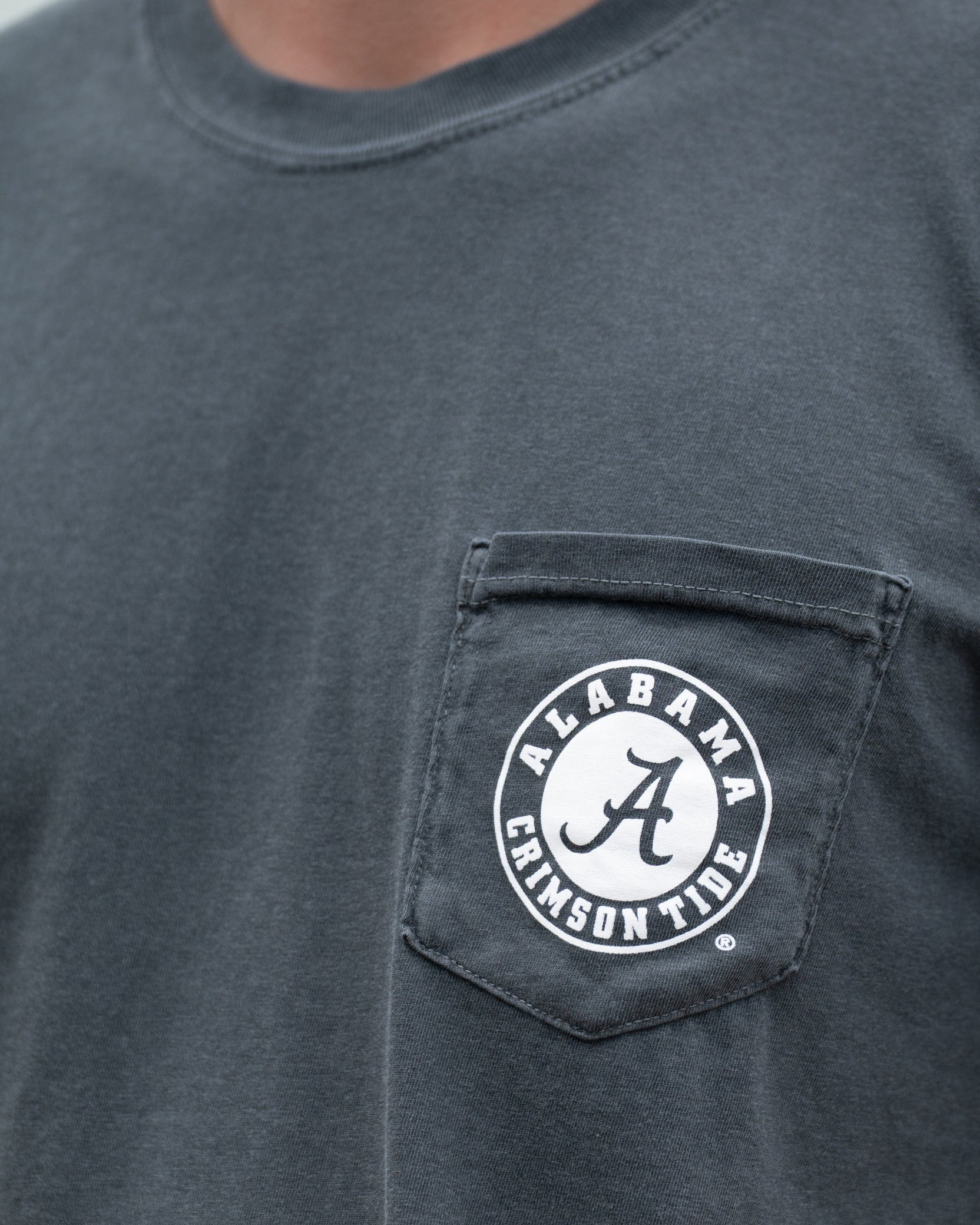 Saban Field at Bryant-Denny Stadium Front Pocket with Alabama Crimson Tide logo