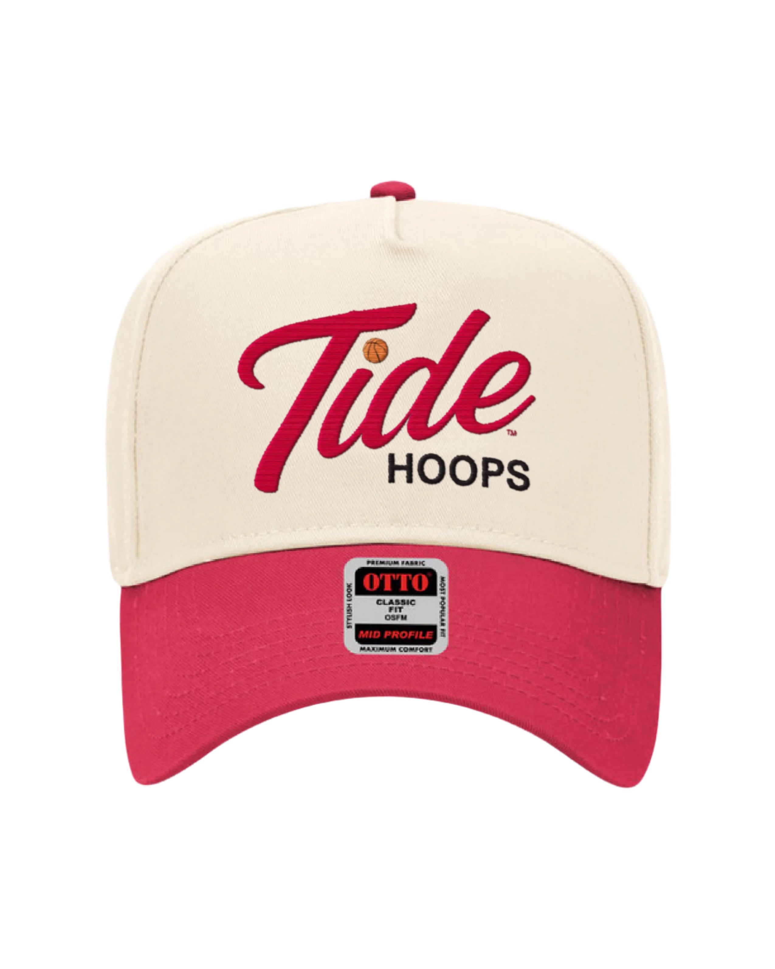 Tide Swish Alabama Baseball Cap Snapback Red