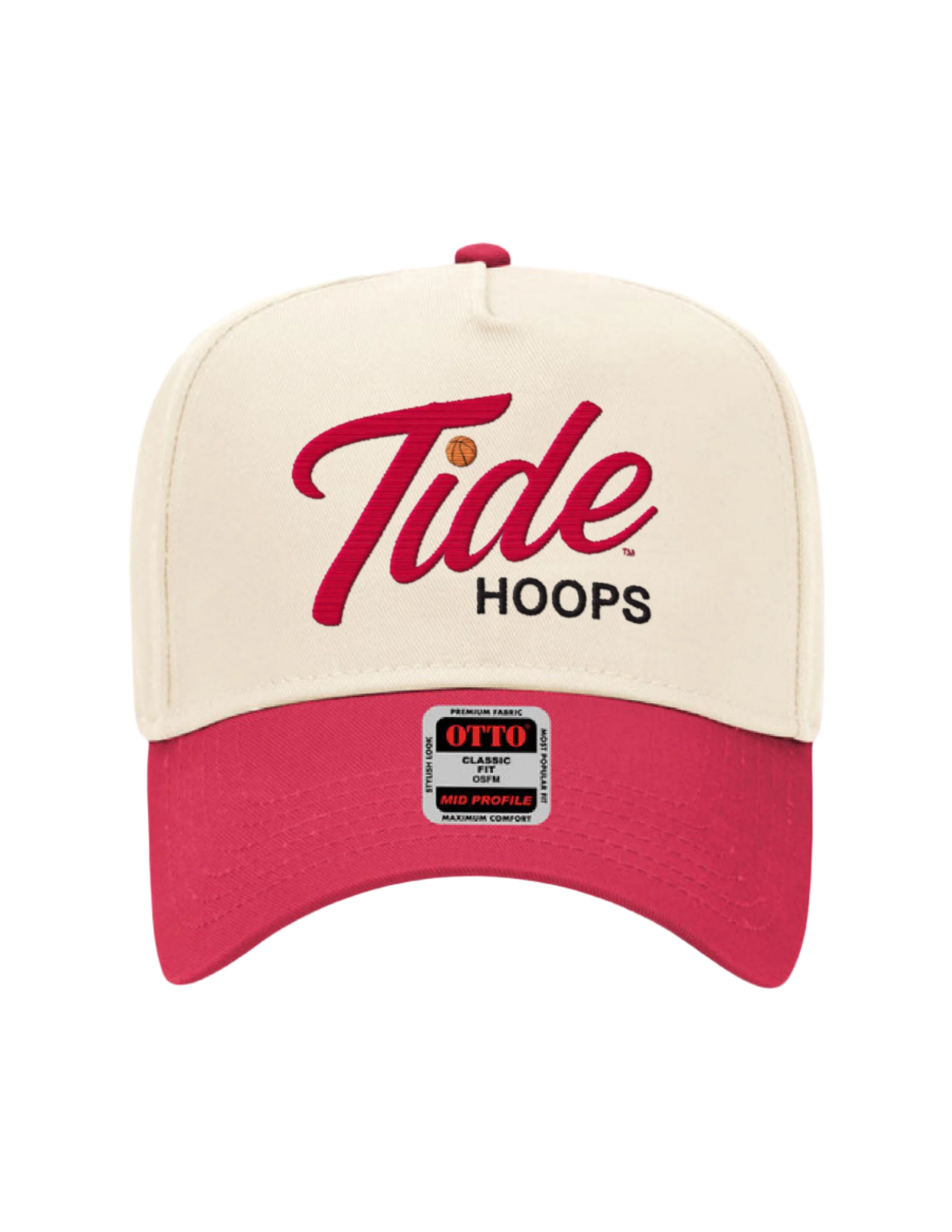 Tide Swish Alabama Baseball Cap Snapback Red