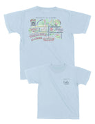 University of Alabama Tuscaloosa Chambray Comfort Colors Youth T-Shirt with a graphic map of The University of Alabama’s landmarks (Back)