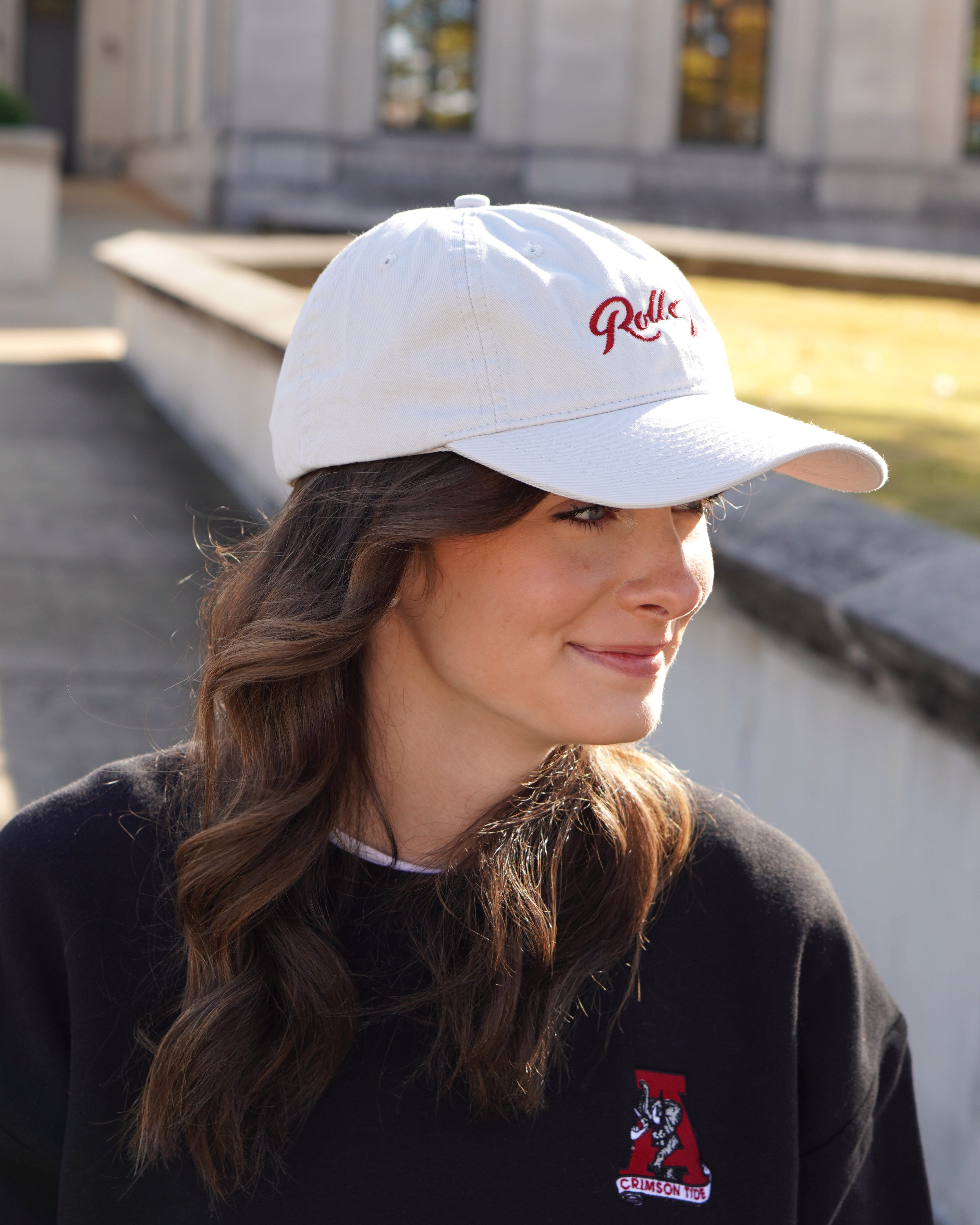 University of Alabama Black Sweatshirt with an embroidered Vintage A logo