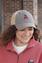 University of Alabama Grey and Khaki Hat with an embroidered Vintage A Logo