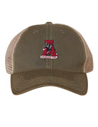 Vintage A Alabama Football Trucker Hat on White Background
