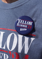 Gallettes Navy Gameday Button with White text "Yellow Hammer" and Red text "'24"