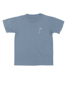 Auburn University Blue Youth T-Shirt with a small, White golf flag with "AU" inside