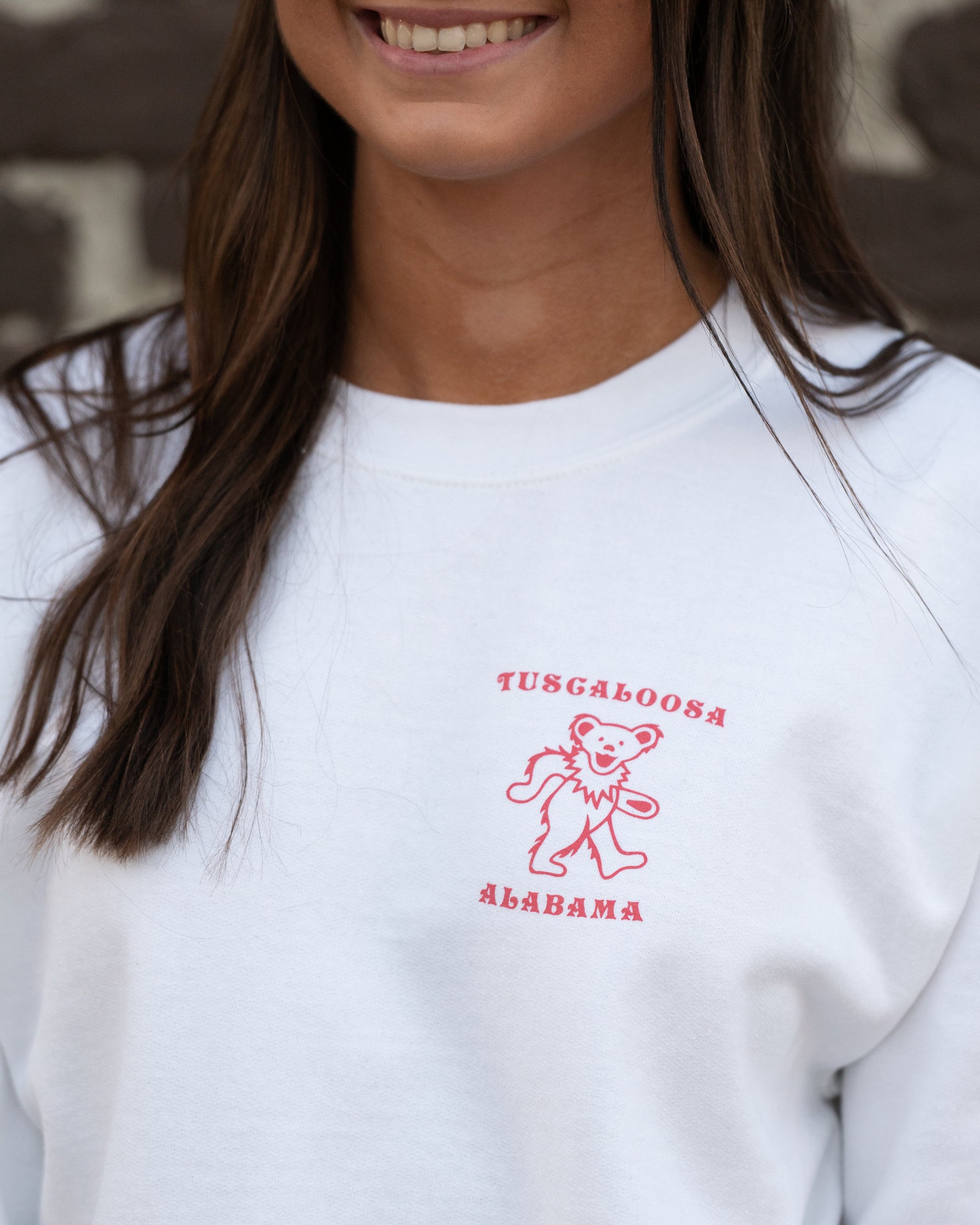 Crimson and Grey Grateful State Sweatshirt Front