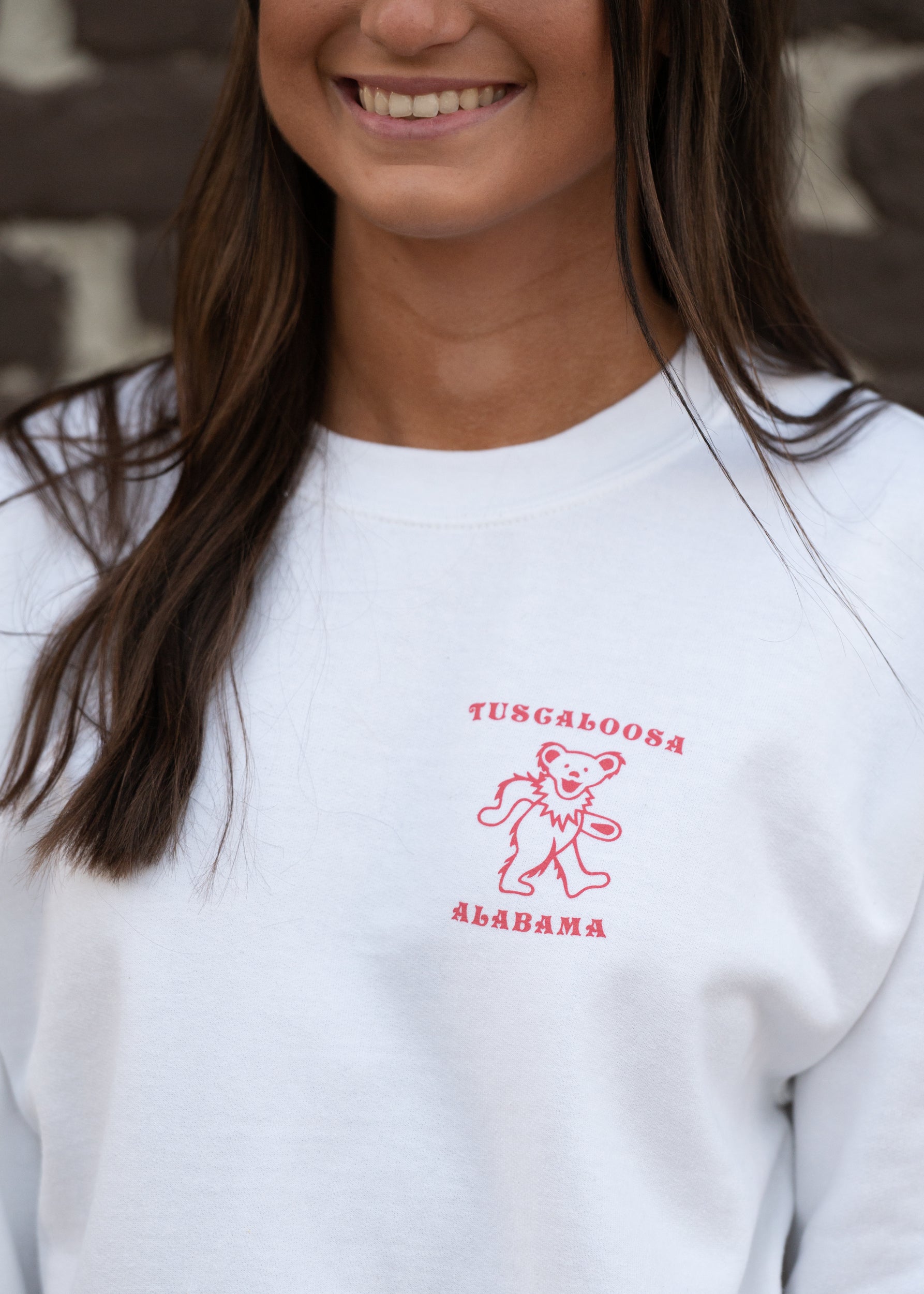 Crimson and Grey Grateful State Sweatshirt Front