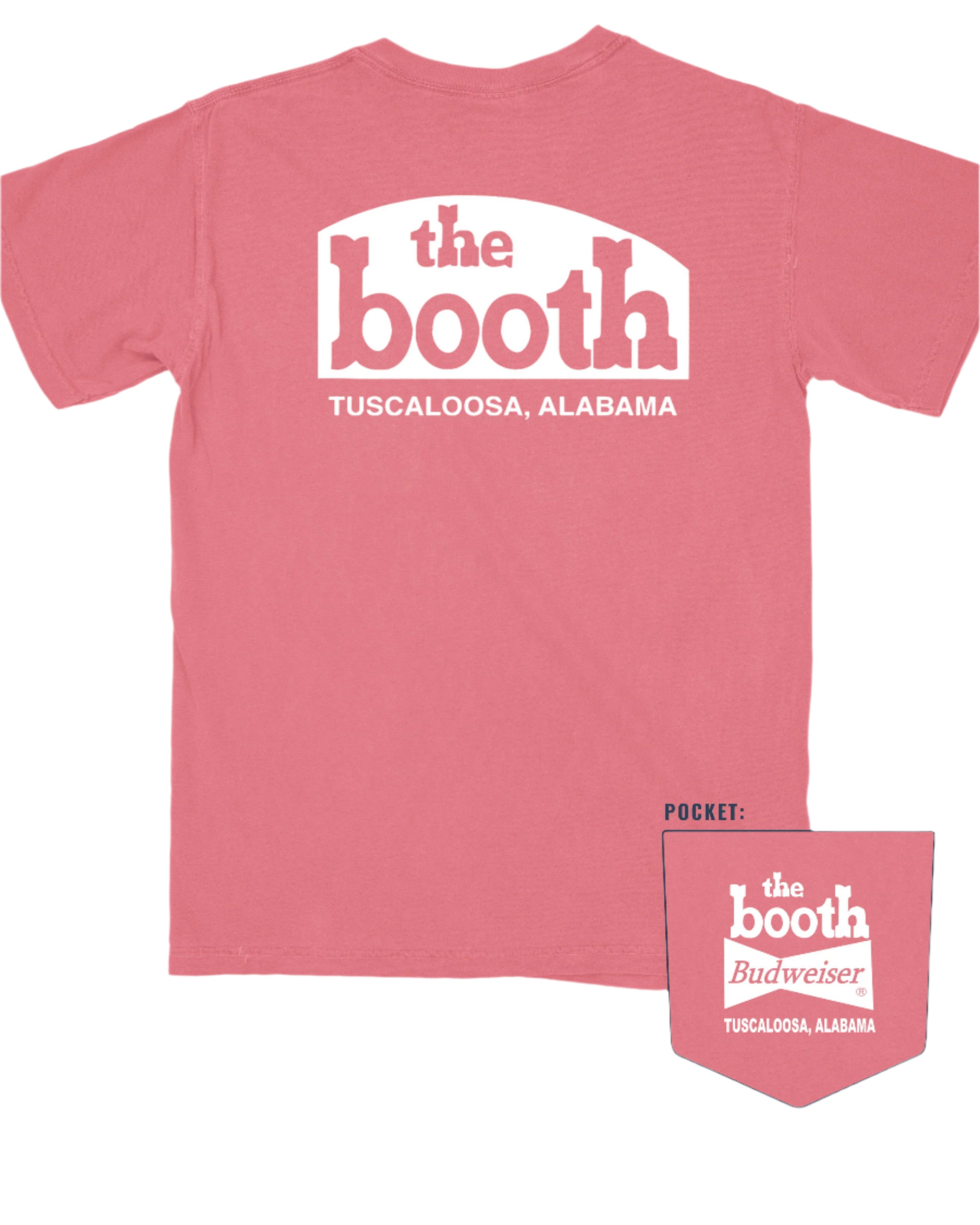 The Booth Green T-Shirt with White The Booth logo