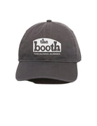 The Booth Charcoal Hat with White The Booth logo embroidery