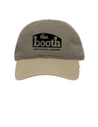 The Booth Olive Green Hat with White The Booth logo embroidery