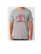 University of Alabama T-Shirt with Red text “Alabama” above a Block A with an old-fashioned football player