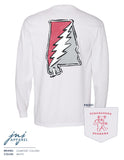 Crimson and Grey Grateful State Long Sleeve