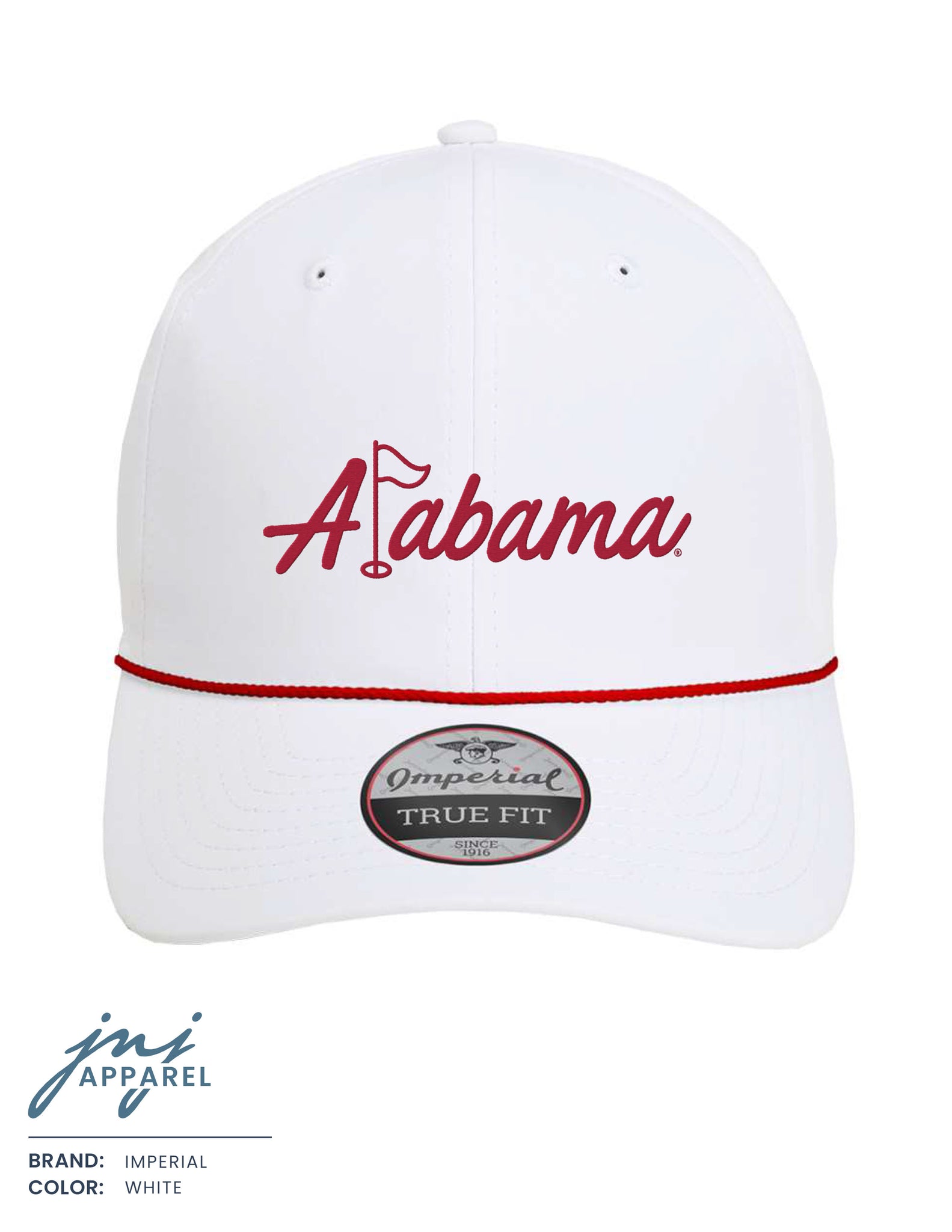 Alabama Golf Flag Rope Hat