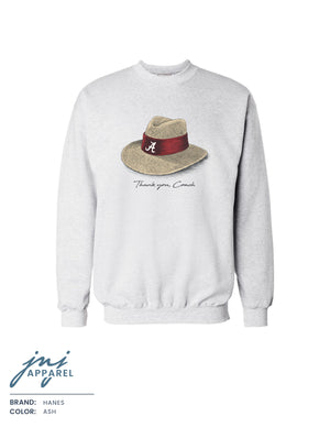 Nick Saban Straw Hat Sweatshirt