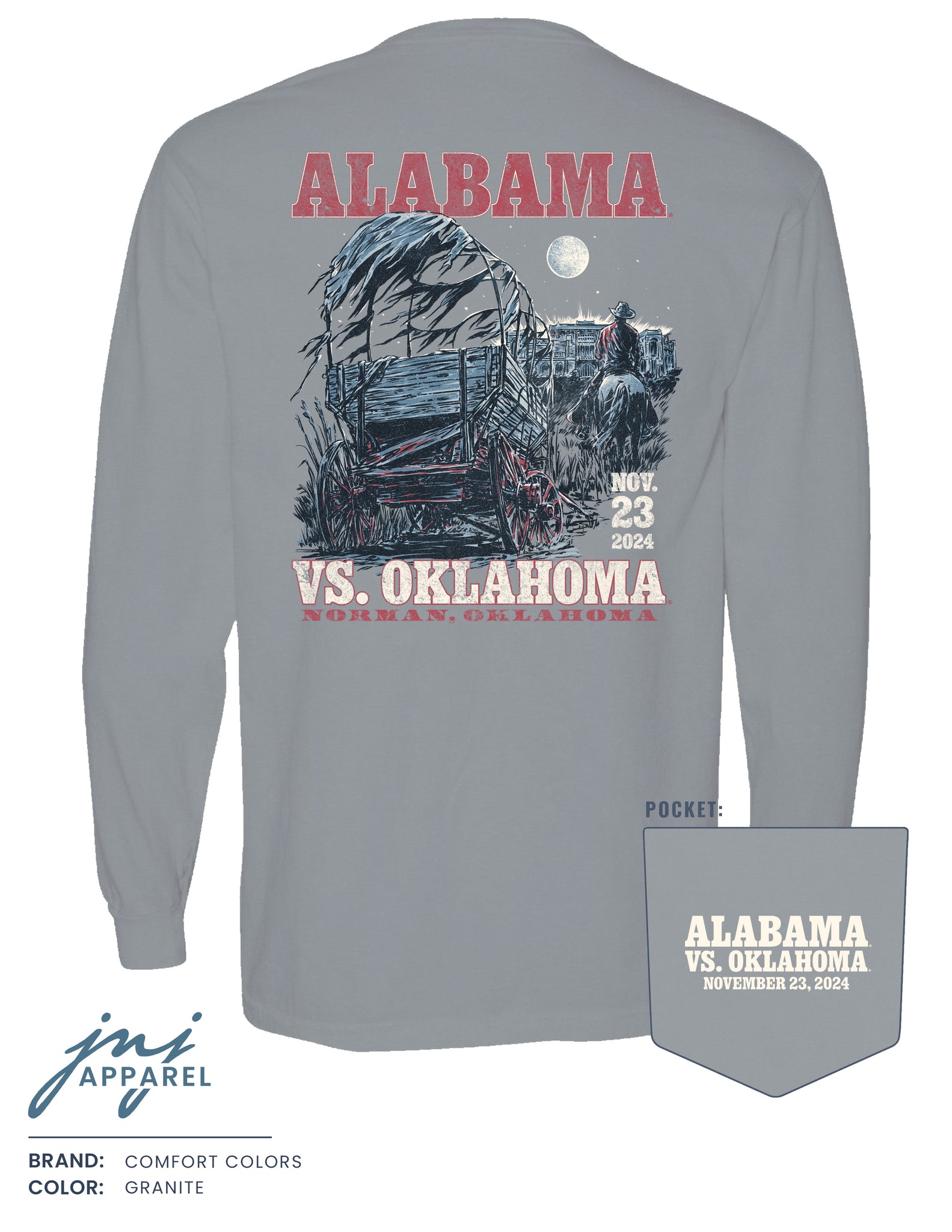 Alabama vs. Oklahoma 2024 Long Sleeve - Presale