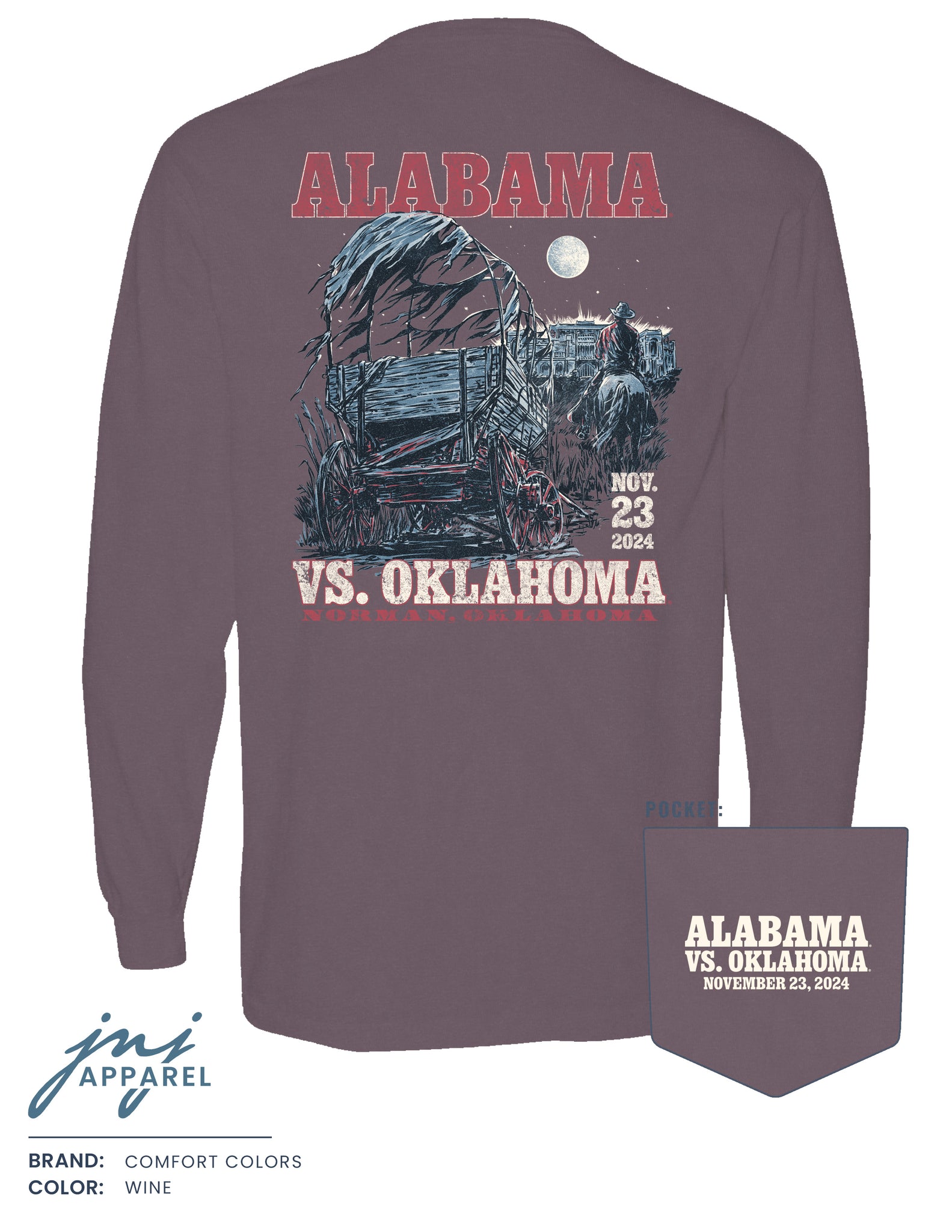 Alabama vs. Oklahoma 2024 Long Sleeve - Presale