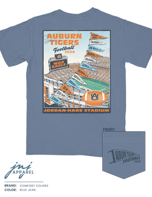 Auburn 2024 Football Schedule T-Shirt