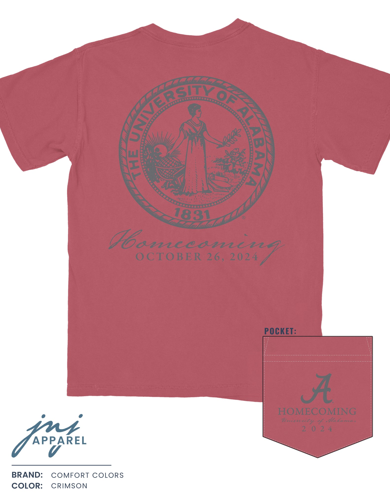 Alabama Homecoming T-Shirt 2024 - Presale