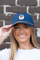 Auburn University AU Tiger Patch Hat  Navy JNJ Classic Rope Hat with Orange Rope and White AU Tiger Patch