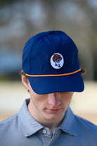 Auburn University AU Tiger Patch Hat  Navy JNJ Classic Rope Hat with Orange Rope and White AU Tiger Patch