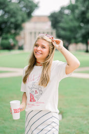 University of Alabama White Styrofoam Cup with Red text “Tailgate Juice”