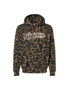 University of Alabama Camo Hoodie with a White script "Alabama" and text "BASEBALL" in the script tail
