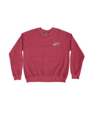 University of Alabama Red Sweatshirt with White “Alabama” script and baseball bat embroidery
