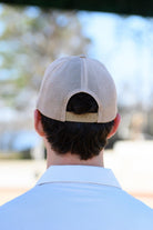 University of Alabama Beige Trucker Hat with a patch that features the University of Alabama logo.
Snapback Trucker