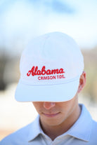 University of Alabama White Hat with Red script “Alabama Crimson Tide”