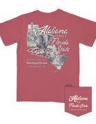 University of Alabama Red Shirt with an image of an elephant walking through a Red tide to overtake Florida State