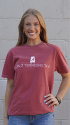 University of Alabama Red T-Shirt with White text “…And Tennessee Too”