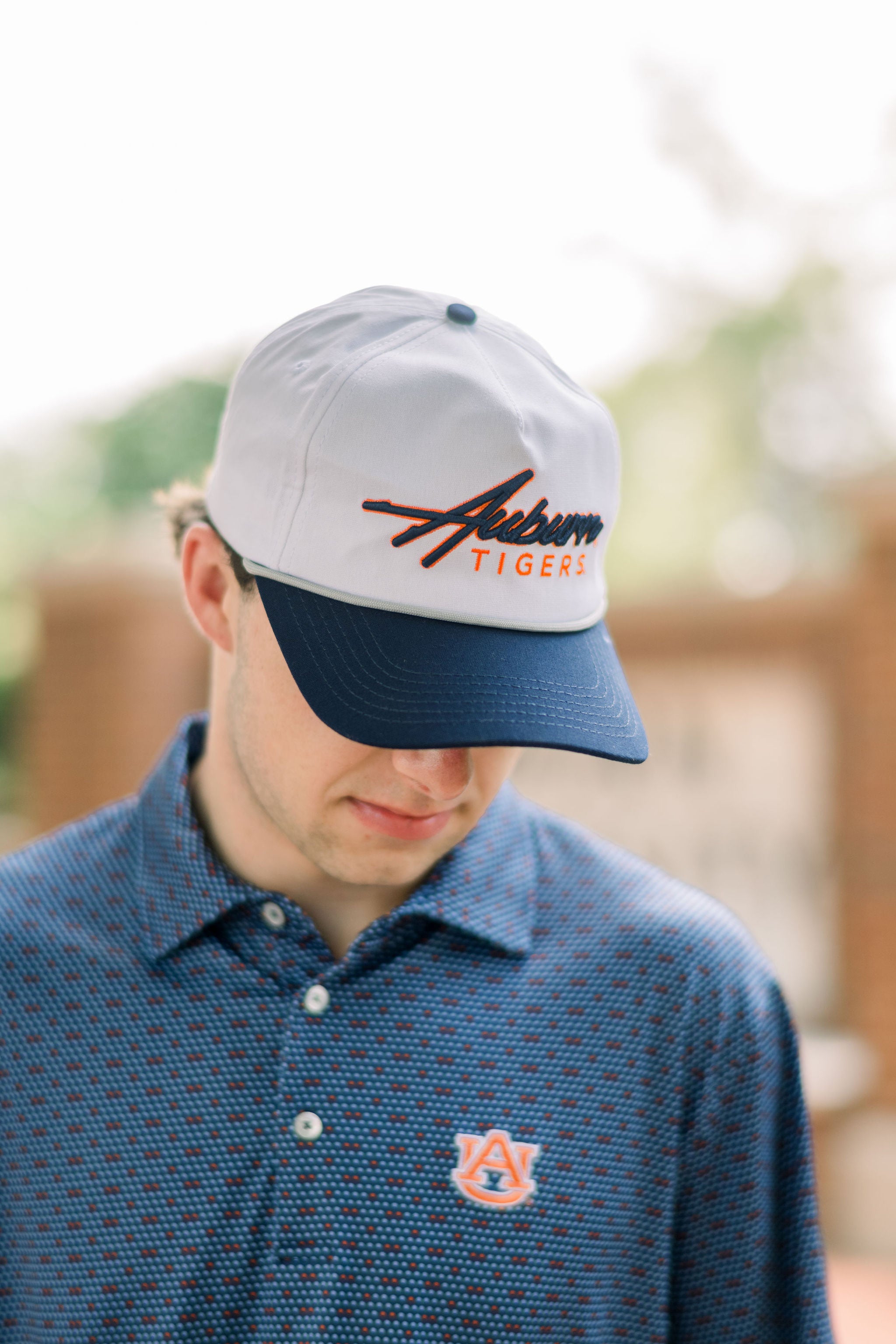 Auburn Raised Script Hat