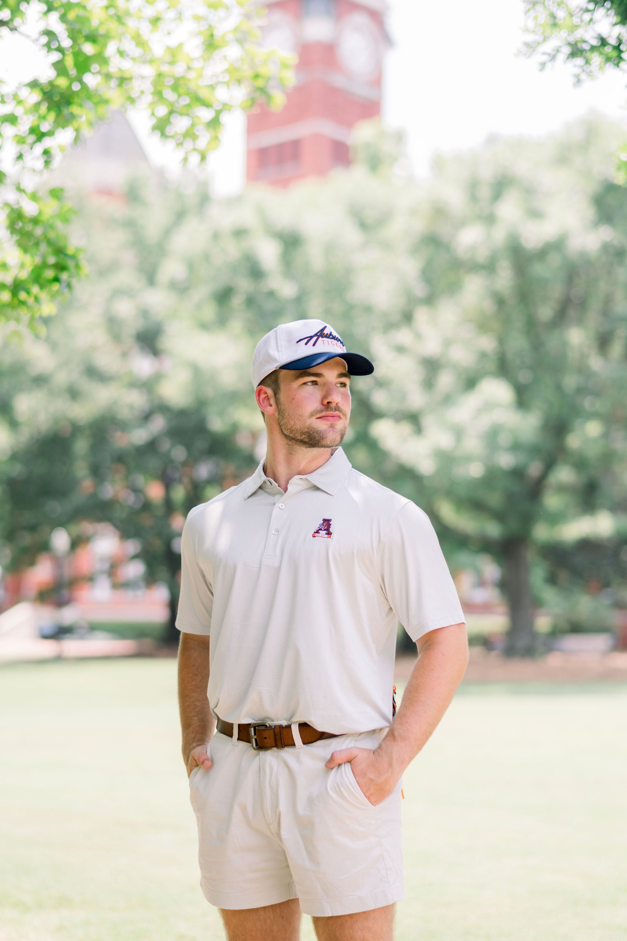 Leaping Tiger Stripe Polo