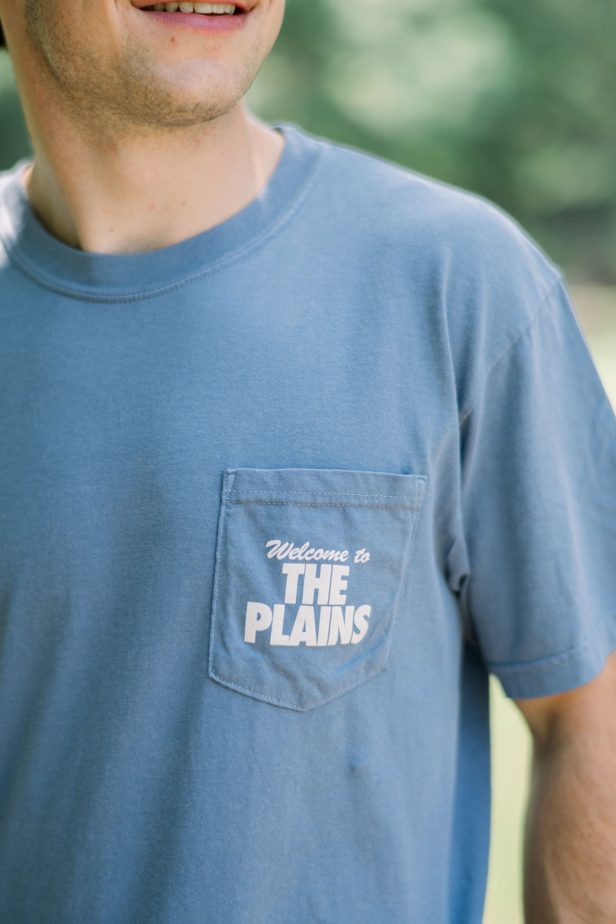 Welcome to The Plains front pocket design