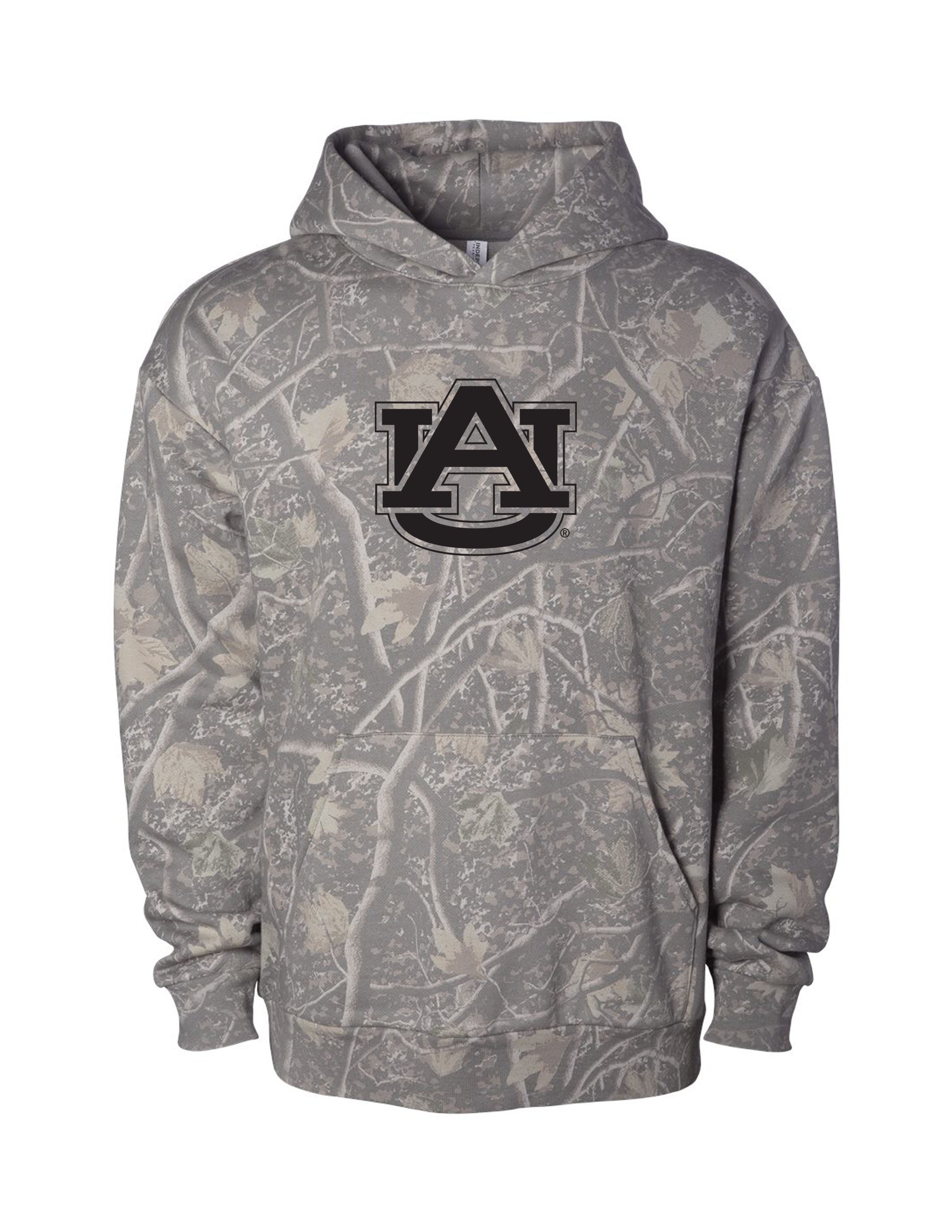 Auburn University Camouflage Hoodie with a Black Classic AU Logo print