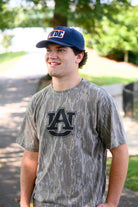 Auburn University Camouflage T-Shirt with a Black AU Logo print